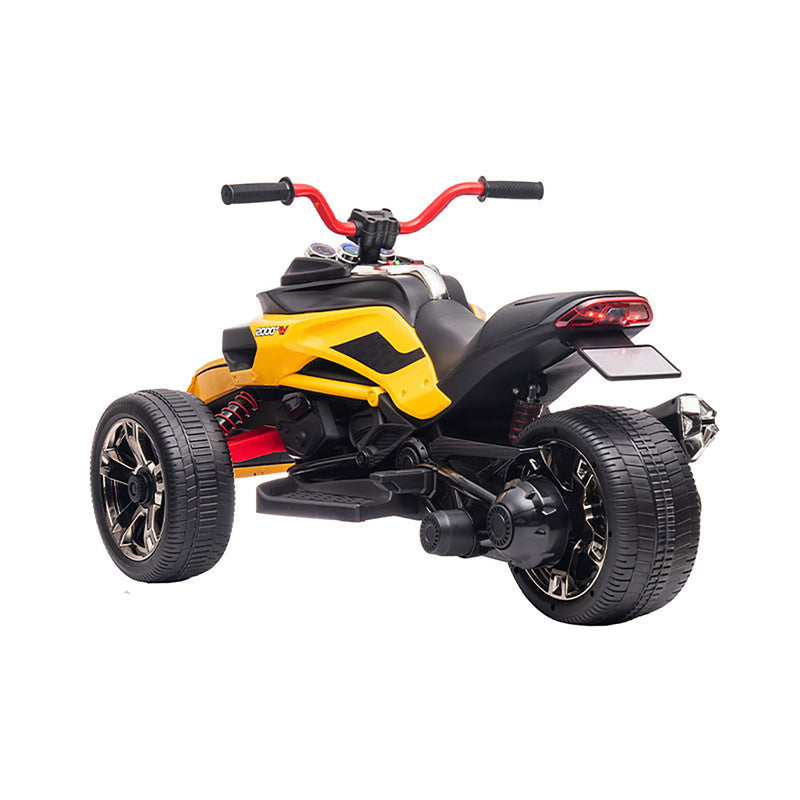 Mini Quad Elettrico per Bambini 3 Ruote 12V 7Ah Giallo -3