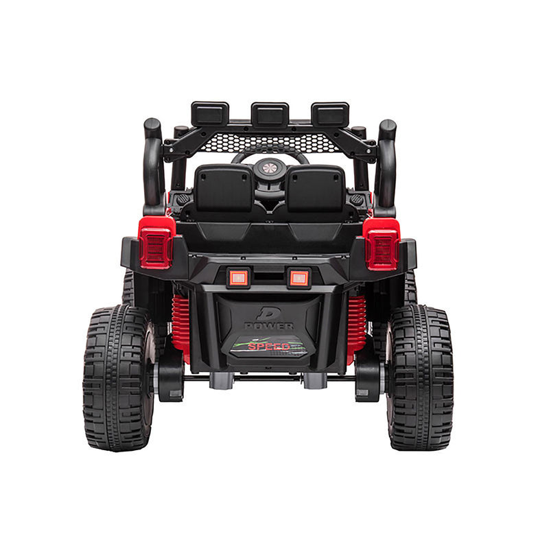 Macchina Elettrica per Bambini 12V Fuoristrada Offroad Mountain Rosso -2