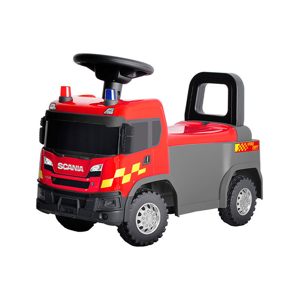 prezzo Camion dei Pompieri Cavalcabile 60x28x40 cm per Bambini Scania Rosso