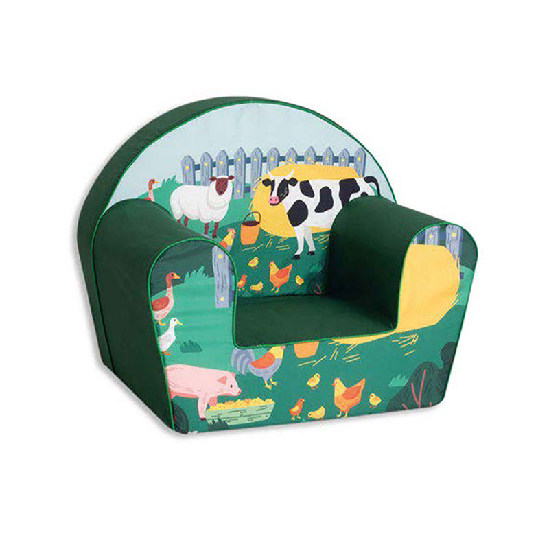 Poltroncina per Bambini 42x31x50 cm in Cotone Fattoria Verde -1