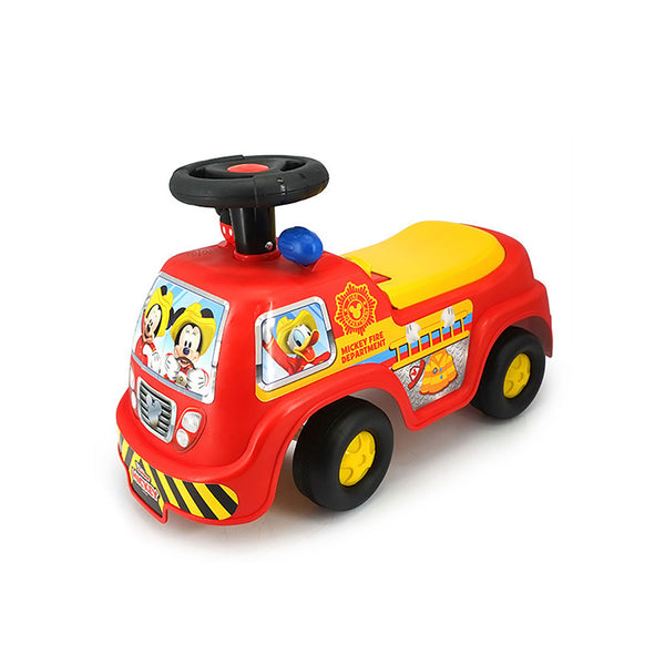 Camion dei Pompieri Cavalcabile 25x51x33 cm per Bambini Mickey Mouse Rosso prezzo