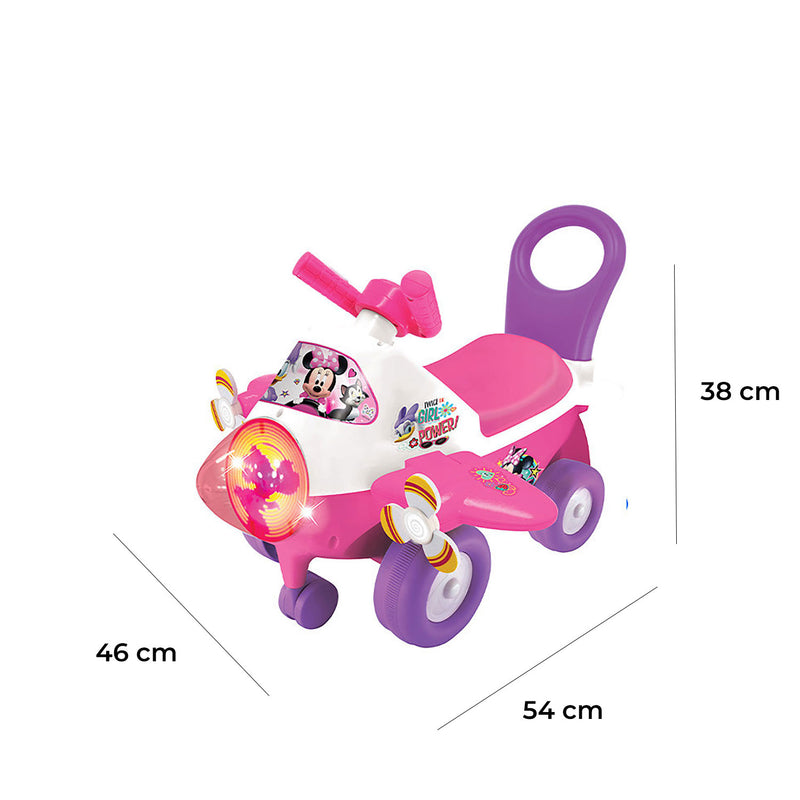 Aereo Cavalcabile 54x46x38 cm per Bambini Minnie Rosa -3