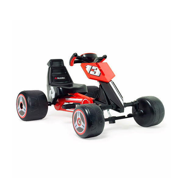 sconto Go-Kart a Pedali per Bambini 88x58x45 cm Cobra Rosso e Nero