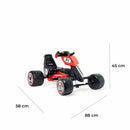 Go-Kart a Pedali per Bambini 88x58x45 cm Cobra Rosso e Nero -2