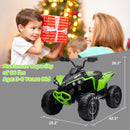 Quad Elettrico per Bambini Licenza Can-Am Renegade 12V ATV Telecomando e Ammortizzatori Verde  -8