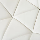 Sgabello da Bar Girevole 47x49x90-111 cm in Similpelle Bianco-9