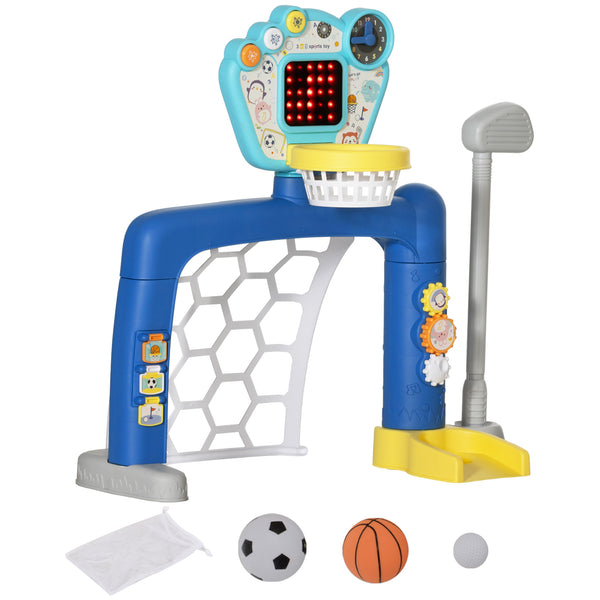 Rete da Calcio Canestro Basket Set Golf Gioco per Bambini Altezza Regolabile 60,4-68 cm acquista