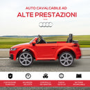 Macchina Elettrica per Bambini Licenza Audi TT con Telecomando e Fari LED Rosso  -6