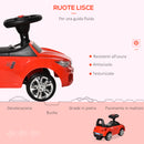 Auto Macchina Cavalcabile per Bambini Clacson e Musica Rossa  -4