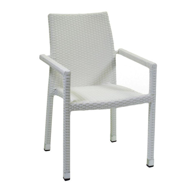 prezzo Sedia da Giardino 60x61xh88 cm in Polyrattan Adila Bianco