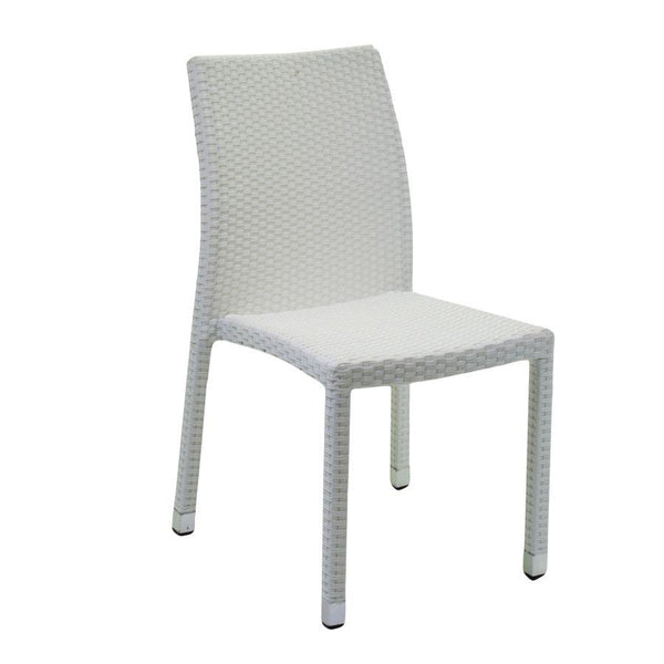 prezzo Sedia 47x61xh88 cm in Polyrattan Adila Bianco