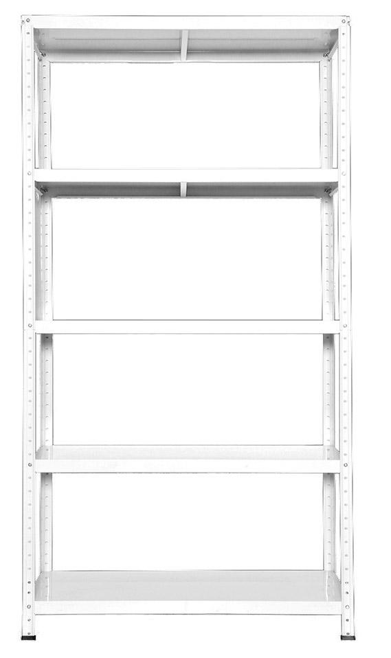 prezzo Scaffale in Metallo 5 Ripiani 100x40x187 cm  Ettore Bianco Seconda Scelta