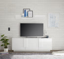 Mobile TV Moderno 3 Ante Jupiter 182x44x63 cm Bianco laccato lucido-2