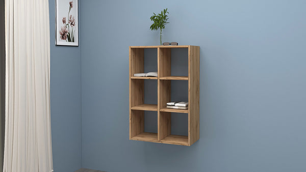 online Libreria da Muro o Pavimento 6 Vani 60x25x90 cm Maruska Rovere Wotan