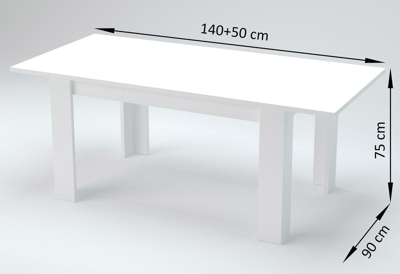 Tavolo Allungabile 90x140/190x75 cm Jesi Ardesia-4