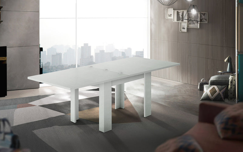 Tavolo Allungabile 90x90/180x75 cm Jesi Larice bianco-2