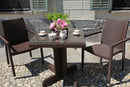 Sedia da Giardino 60x61xh88 cm in Polyrattan Adila Noce-3