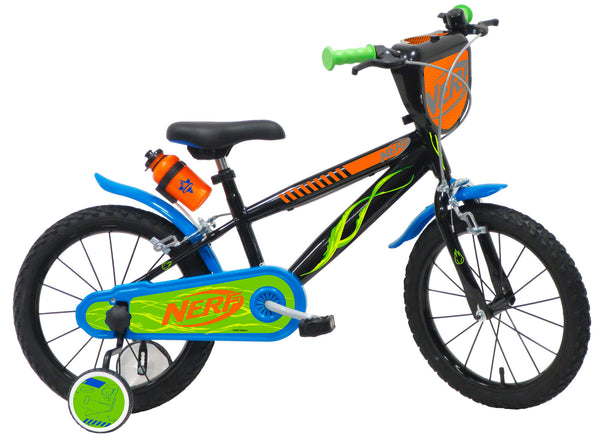 Bicicletta per Bambino 16” 2 Freni Nerf Nera Seconda Scelta sconto