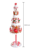 Set 2 Alberi Ginger Bread H30,5 cm Rosso-3