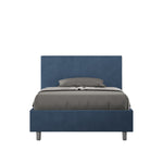 Letto Singolo 100x190 cm con Rete Adele Blu-1