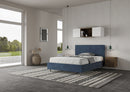 Letto Matrimoniale Francese 140x190 cm con Rete Adele Blu-4