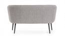 Divano 2 Posti 126x70x68h cm Avril Grigio Bouclè-4