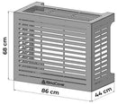 Copri Condizionatore 86x44x68 cm in Alluminio Classic M Bianco-3