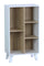 Libreria 5 Ripiani 50x30x90 cm in Pannello Truciolare Bianco/Sonoma