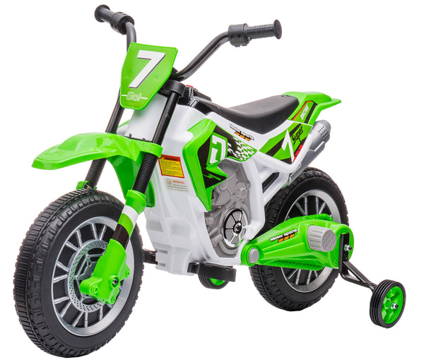 Moto Elettrica per Bambini 12V Motocross Verde prezzo