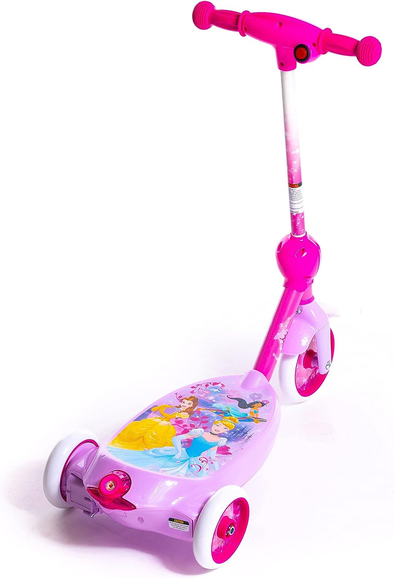 Monopattino Elettrico 3 Ruote per Bambini Sparabolle con Licenza Disney Princess -5