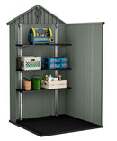 Casetta da Giardino Porta Attrezzi 190x122x221 cmin Evotech+ Keter Darwin 6x4 Verde-8