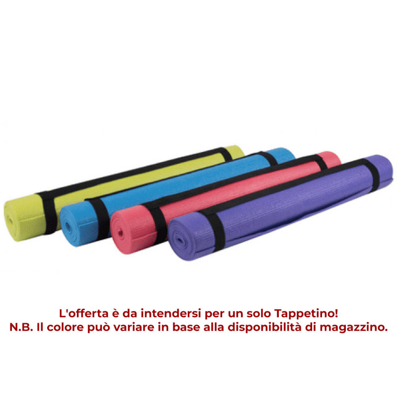 Tappetino Yoga Antiscivolo 173 x 61 cm Ideale x Palestra Fitness 4 colori ass.-5