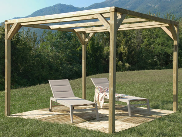 acquista Pergola da Giardino 3x3m in Legno Ponza