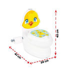 Vasino Educativo per Bambini 26x41x45 cm con Suono Sciacquone WC Pulcino -4