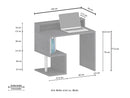 Scrivania a Giorno 100x50x92,5 cm Esse Rovere Wotan  -7