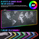 Tappetino Mouse Tastiera Gaming XXL 90x40 Mousepad Luce LED RGB Cambio Colore-4