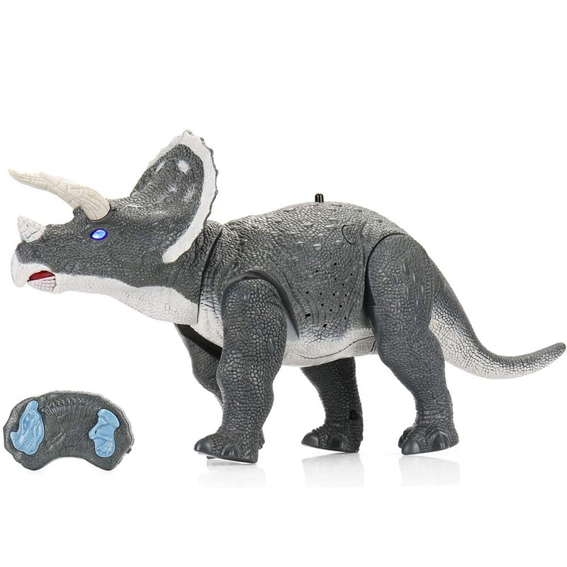 Dinosauro Robot Triceratopo Radiocomandato Luci Suoni Movimenti Giocattolo Bimbi-1