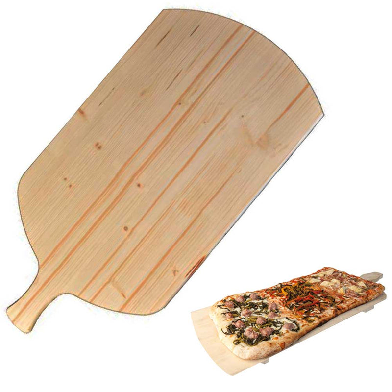 Tagliere Per Pizza a Metro Teglia Vassoio Legno Rettangolare Con Manico 82x36cm-1