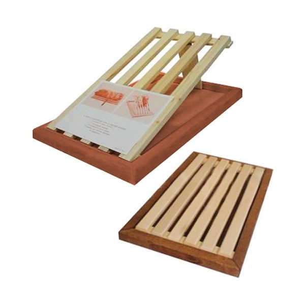 prezzo Tagliere Per Pane In Legno Con Raccogli Briciole e Griglia Removibile 39 x 23 cm