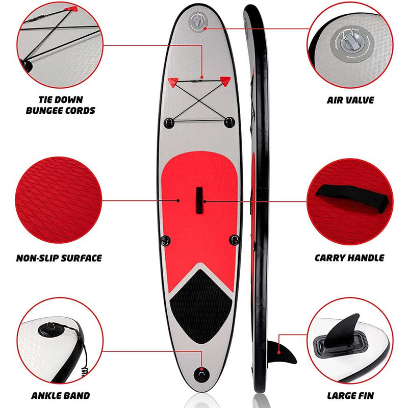 SUP Tavola Stand Up Paddle Gonfiabile 243x57cm con Pagaia e Gonfiatore-4