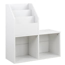 Libreria Cameretta Bambini Legno Scaffale 5 Ripiani Porta Giocattoli Libri Rivis-3