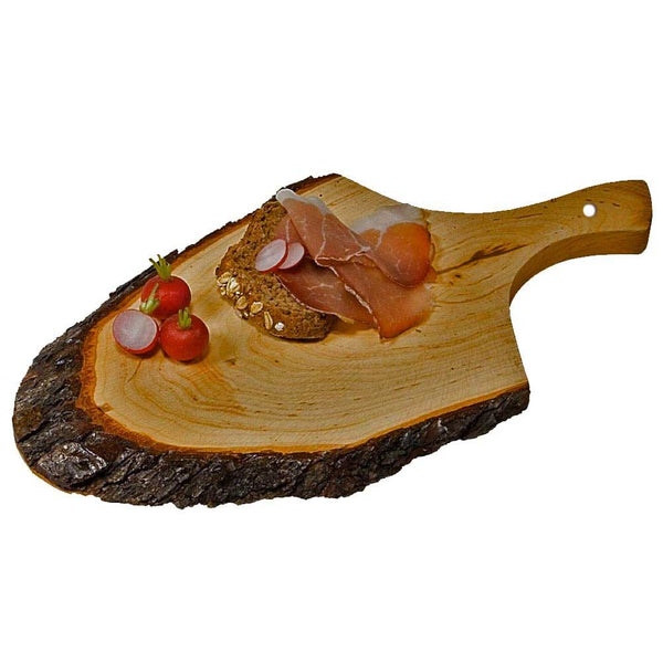 online Tagliere Ovale In Legno Corteccia Con Manico 35x14cm Salumi Formaggi Affettati