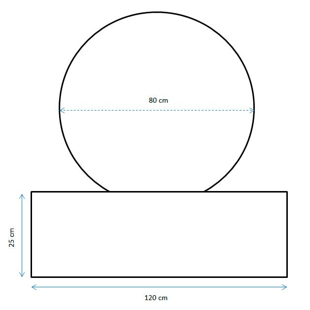 Sfera Cascata Artificiale da Giardino con LED Ø80 cm in Acciaio Inox con Pompa-4