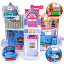 Casa delle Bambole Giocattolo Bambini Portatile 3 Personaggi e Accessori Gioco-3