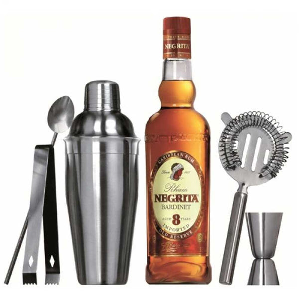 Set da Cocktail Con Shaker Pinza Ghiaccio Misurino Cucchiaio Strainer Barman online