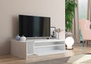 Mobile TV 2 Ante 154,9x40x36,5 cm Daiquiri Bianco Lucido-3