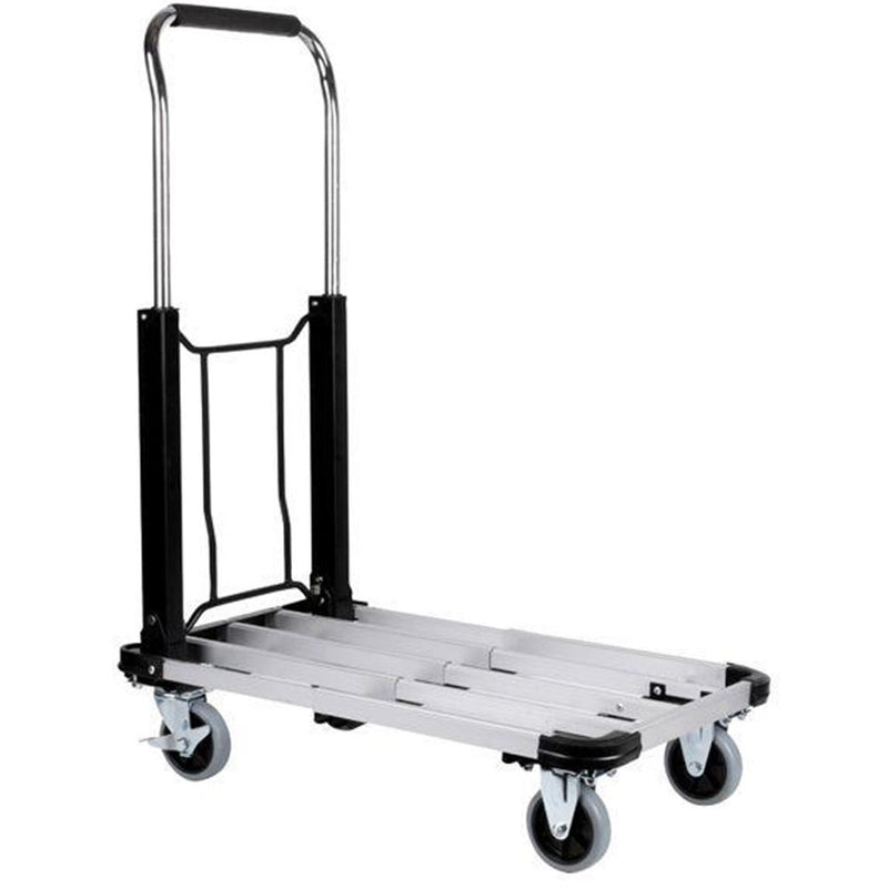 Carrello Portapacchi Pieghevole Portatutto 4 Ruote a Pianale Portata 150Kg Kinzo-1