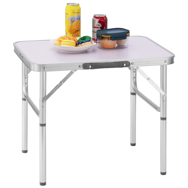 acquista Tavolo Campeggio Picnic Alluminio 60x45x50 Pieghevole Valigetta Piano Formica