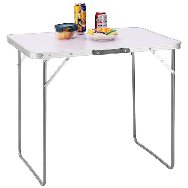 Tavolo Campeggio Picnic Alluminio 60x80x68 cm Pieghevole Maniglia per Trasporto online