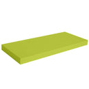 Mensola Parete Rettangolare Scaffale 60x25x4cm Libreria Legno MDF Verde-5